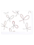 Card with decorative pink bows and 'my girl' text on a white background